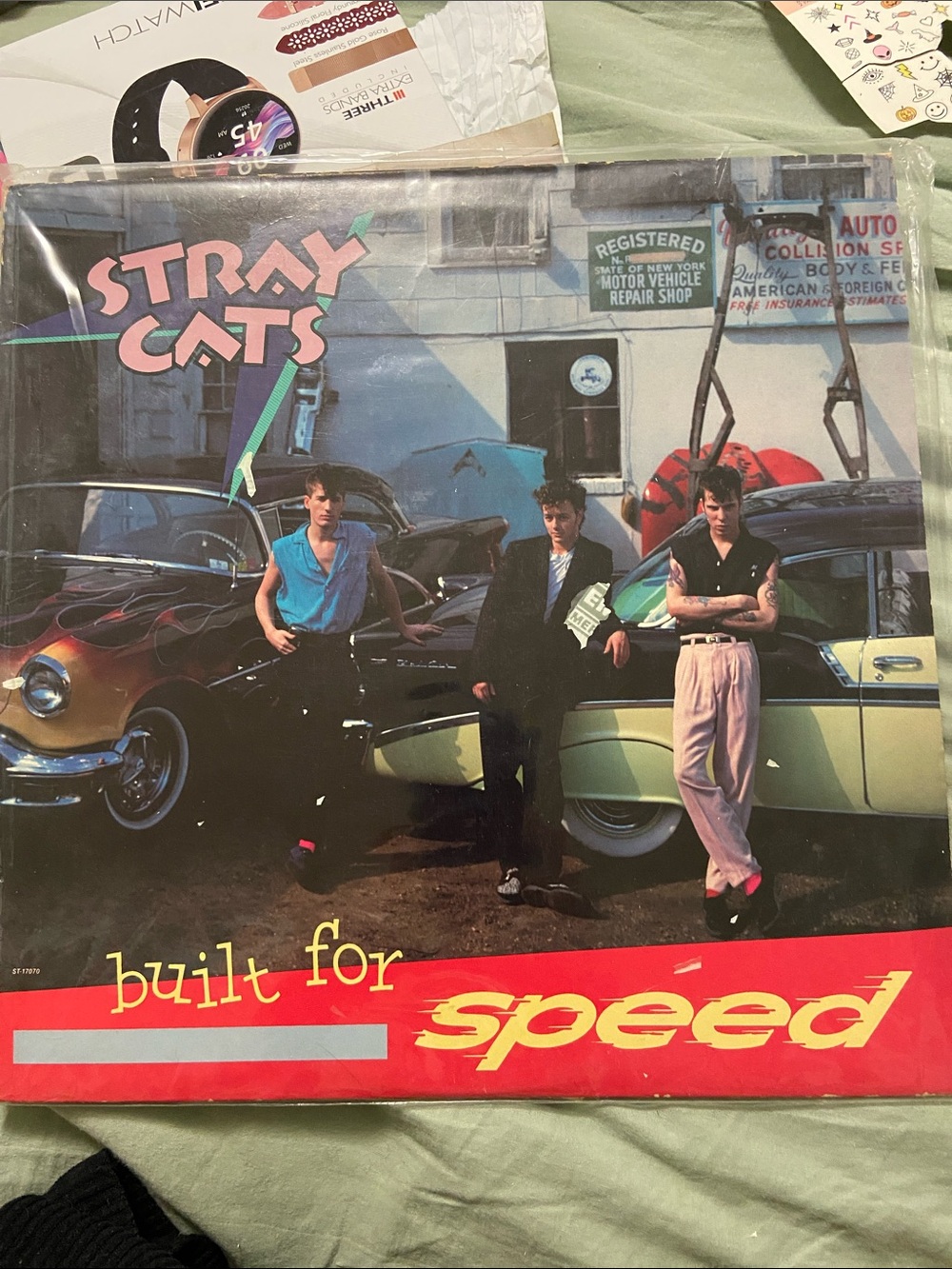 EMI America Stray Cats 'Built For Speed' Vinyl LP - Black